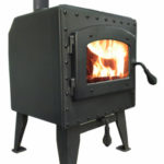 Gray Wood Stove Tiny House