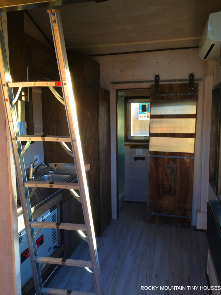 curved roof tiny house interior