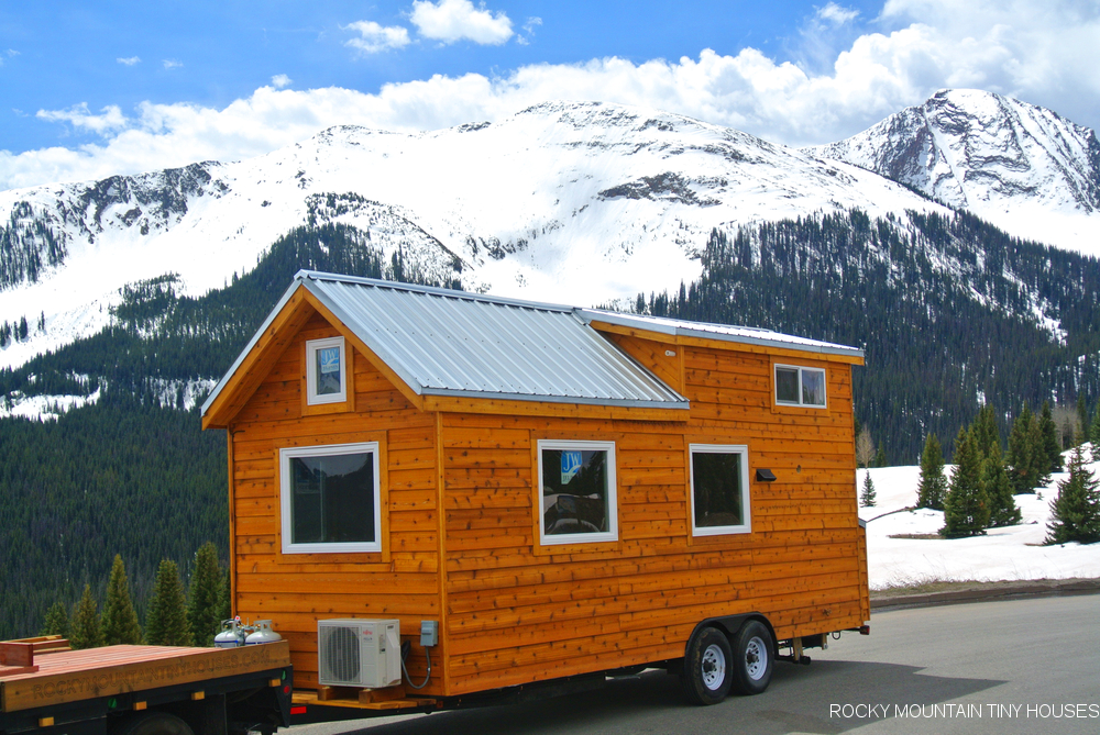 Turkey Flats 24 tiny house exterior mountains