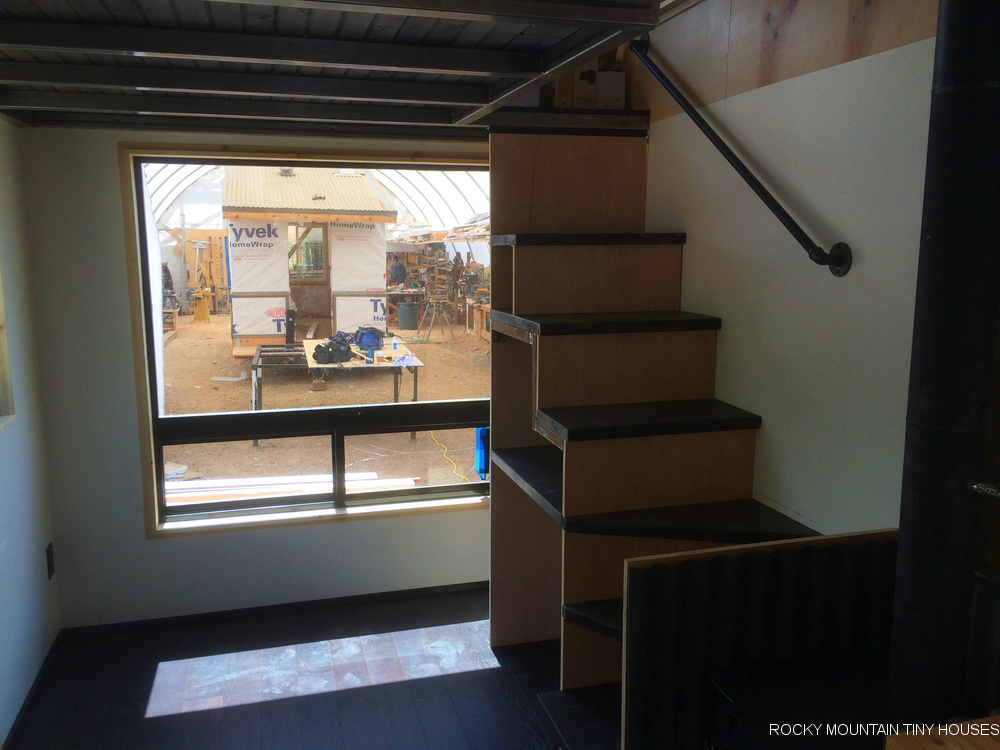 The Upslope tiny house stairs