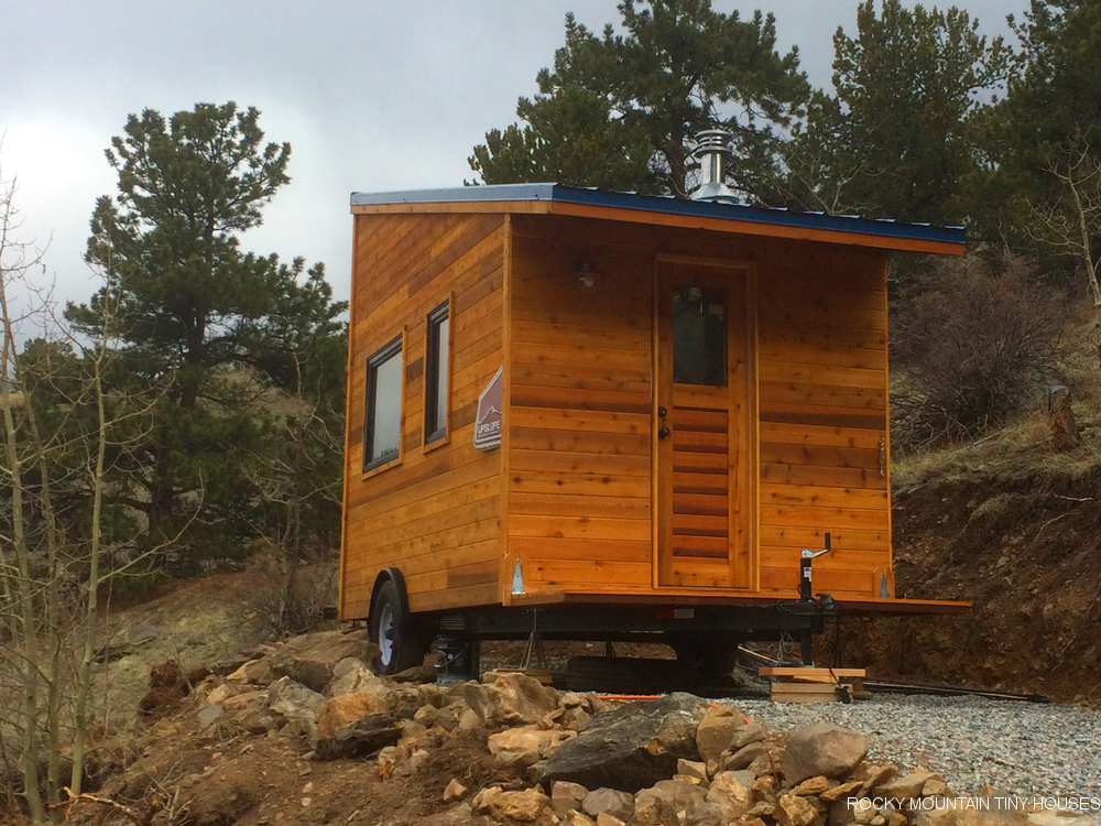 The Upslope tiny house porch