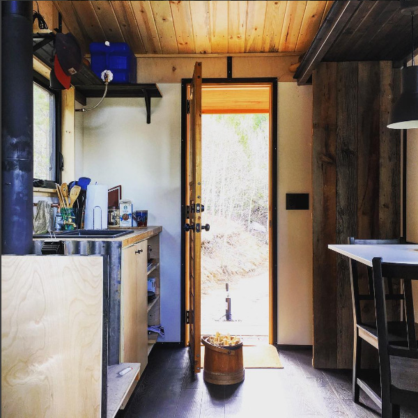 the Upslope tiny house entry