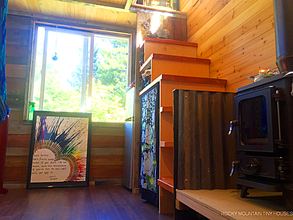 The Mac Shack tiny house living room