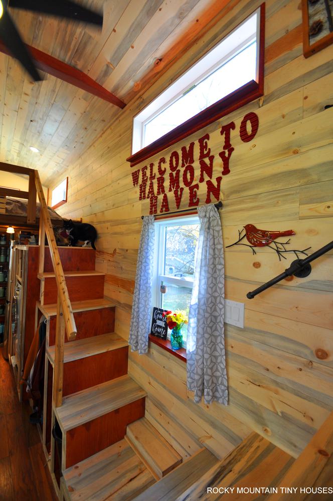 Harmony Haven Tiny House double stairs