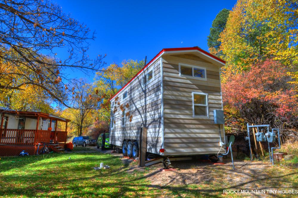 Harmony Haven Tiny House two tone siding