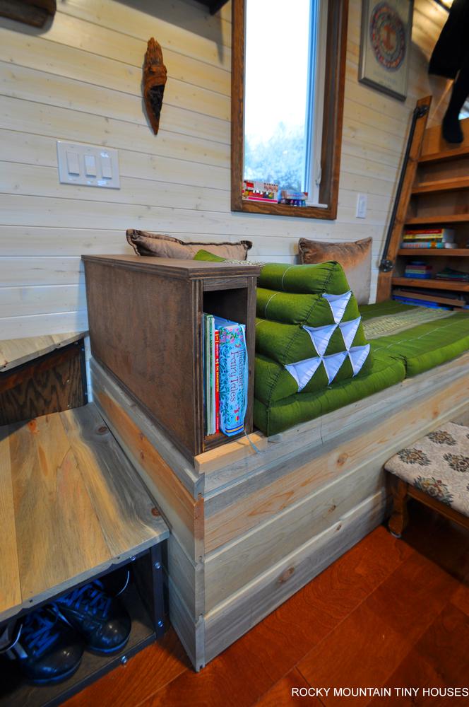 Red Mountain 34' Tiny House custom couch