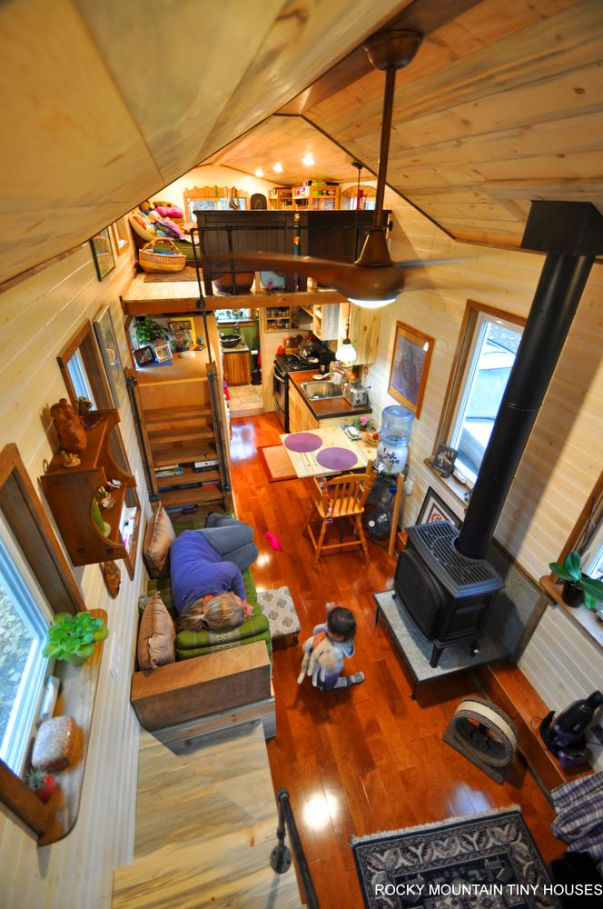 Red Mountain 34' Tiny House living room 1