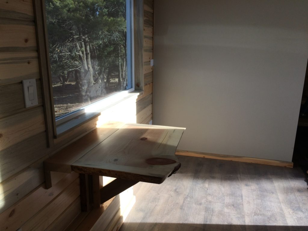 Flagstaff gooseneck tiny house living room