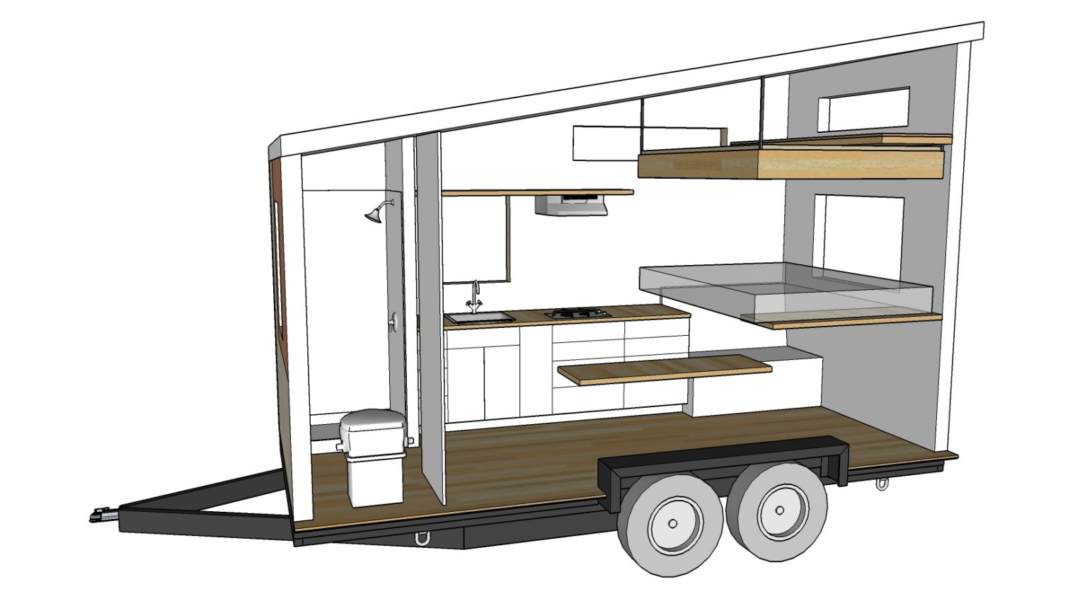 Boulder 1.5 16' Tiny House - Rocky Mountain Tiny Houses